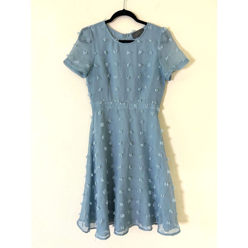 Anthropologie Sunday in Brooklyn Glenda Dress light blue S spring garden party